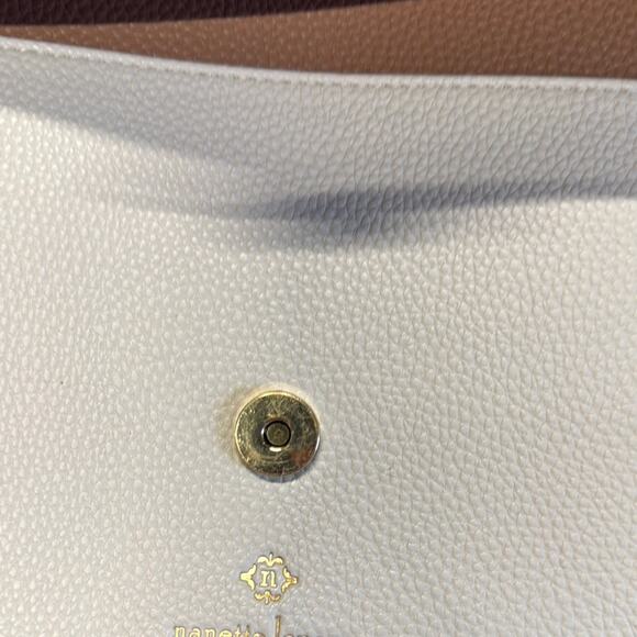 Nanette Lepore Crossbody Bag in Brown and Cream with Modern Design - Picture 12 of 16